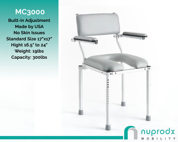 Nuprodx - Shower Chair and Commode Seat MC3000